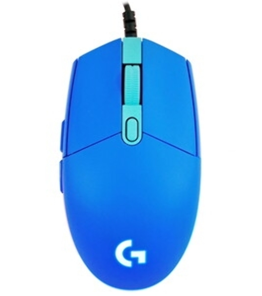 Мышь проводная Logitech G102 LIGHTSYNC синий, 8000 dpi, USB, кнопки - 6