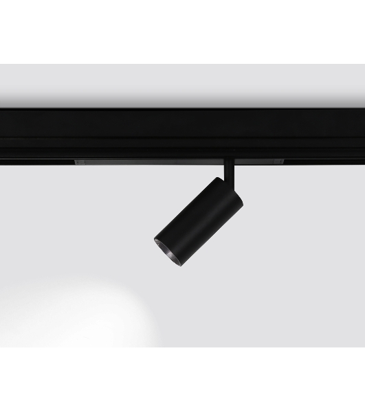 Управляемый светодиодный светильник для шинопровода Magnetic Ambrella light GL1212 BK черный IP20 12W 3000K-6400K 220V 36° D45*100 (Без ПДУ)