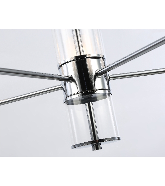Люстра Ambrella light LH56001/5 СH/FR хром/белый матовый E14*5 max 40W D640*1260