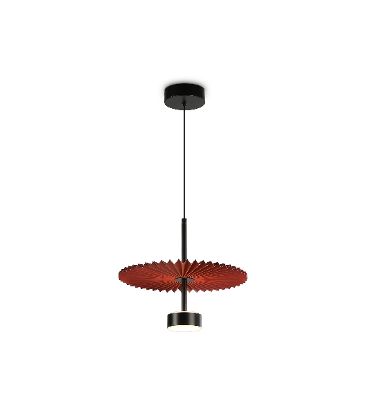 Светильник Ambrella light LH72613 BK/RD черный/красный 6W 3000K D300*260-1770