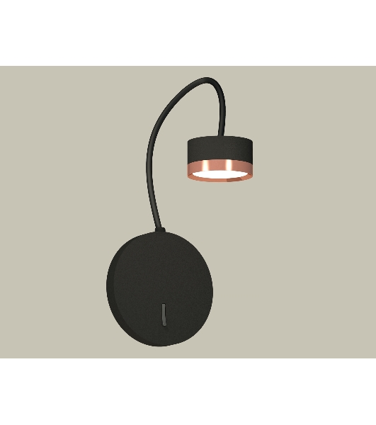 Светильник Ambrella light XB9596153 SBK/PPG черный песок/золото розовое полированное GX53 (C9596, N8126)