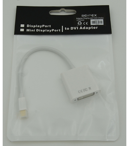 Переходник Display port mini (male) to DVI (female)