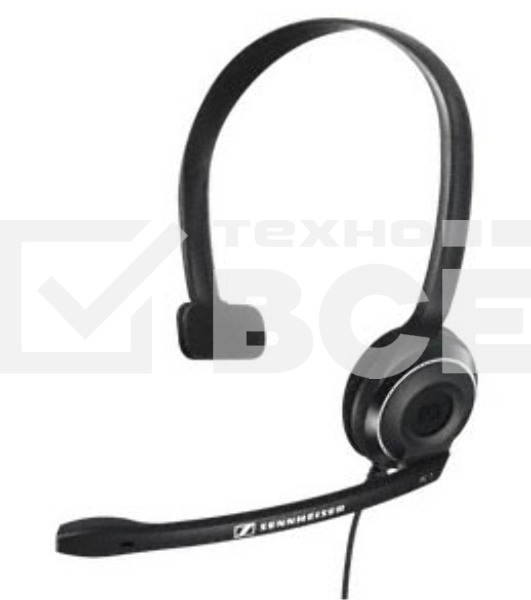Гарнитура Sennheiser PC 7 USB моно накладная закрытая 42-17000Гц 2м USB 95дБ микрофон 90-15000Гц