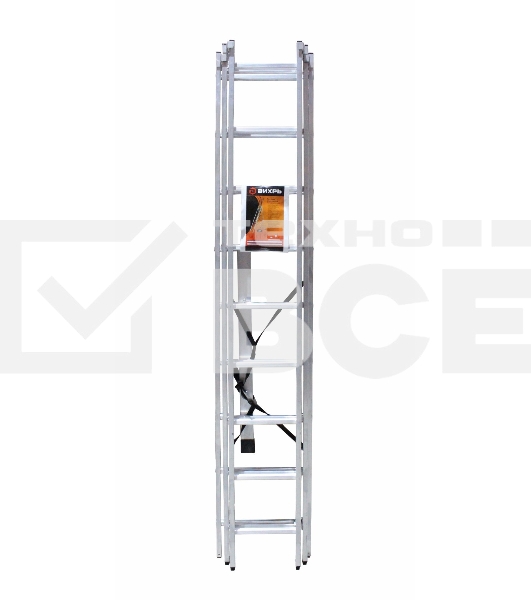 Лестницы, стремянки Вихрь Лестница алюминиевая трехсекционная ЛА 3х9