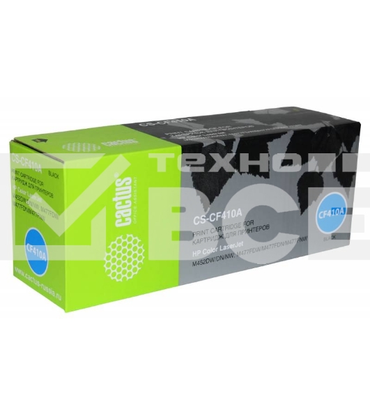 Картридж лазерный Cactus CS-CF410A черный (2300 стр.) для HP LJ M452DW/DN/NW, M477FDW/M477FDN/M477FNW