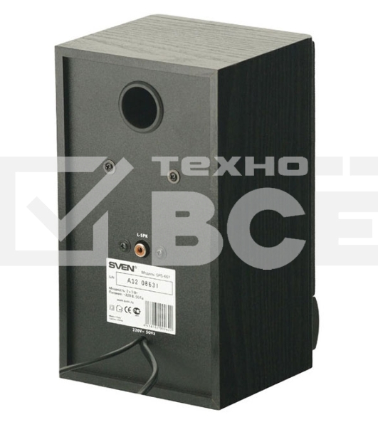 Колонки Sven SPS-607 2.0 черный 6Вт