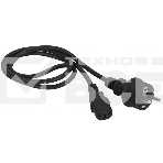 Шнур питания C13-Schuko, 3х0.75, 220В, 10А, черный, 1.8 метра, фото2