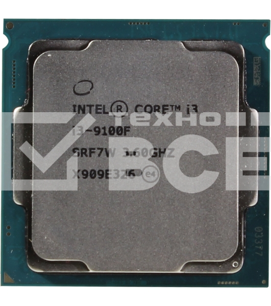 Процессор Intel Original Core i3 9100F Soc-1151v2 (CM8068403377321S RF7W) (3.6GHz) OEM
