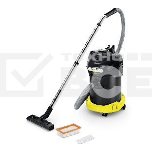 Пылесос Karcher AD 4 PREMIUM желтый/черный, 150/600 Вт, уборка сухая, пылесборник контейнер 17 л
