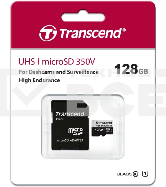 Карта памяти 128Gb microSD w/ adapter U1, High Endurance