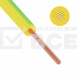 Провод ПуГВ (ПВ-3) 1,5 мм² 500 м ж/з ГОСТ 31947-2012,ТУ 16-705. 501-2010