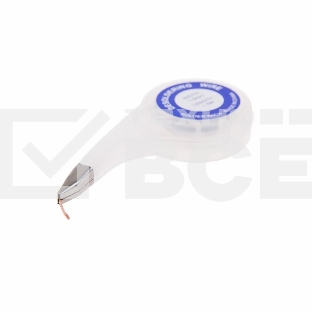 Оплетка для удаления припоя Rexant, медная, 1.0 мм x 1.5 м, диспенсер