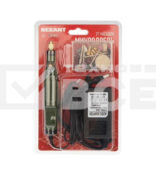 Дрель (гравер) Rexant 5000 - 18000 об/мин, 20 Вт, 26 насадок, блистер