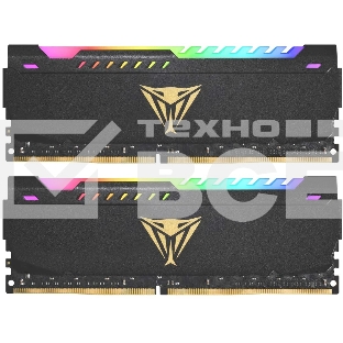 Оперативная память Patriot Viper Steel, DDR4, 16GB (2x8GB), 3600MHz, CL20, DIMM, с радиатором, RGB, черный