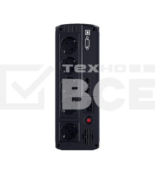 Источник бесперебойного питания UPS CyberPower VP1200ELCD Line-Interactive 1200VA/720W USB/RS-232/RJ11/45  (4 + 1 EURO)