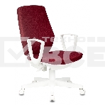 Кресло офисное Бюрократ CH-W545 красный 38-410 крестовина пластик пластик белый, фото 1