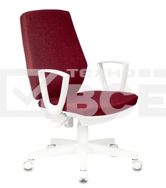Кресло офисное Бюрократ CH-W545 красный 38-410 крестовина пластик пластик белый