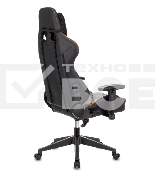 Кресло игровое Zombie VIKING 5 AERO черный/оранжевый искусственная кожа с подголов. крестовина пластик