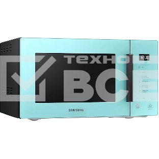 Микроволновая печь Samsung MG23T5018AN/BW голубой, 23 л, 800 Вт, переключатели - сенсор
