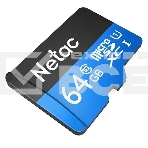 Флеш карта microSDHC 64GB Netac P500 <NT02P500STN-064G-R> (с SD адаптером) 80MB/s, фото6