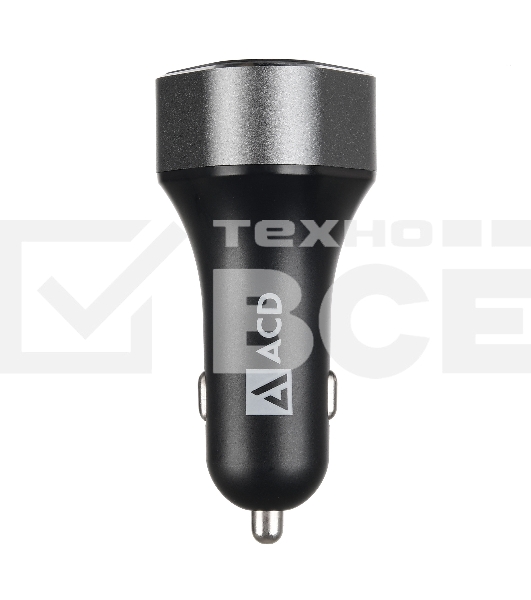 Автомобильная зарядное устройство ACD ACD-C233-X3B черный 23Вт, 3xUSB 1QC+2Smart, 3.6~12В, 3А RTL {120}