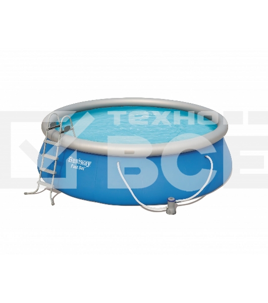 Бассейн Bestway 57289 с надувным бортом (полный комплект), 457х122см, 13807л