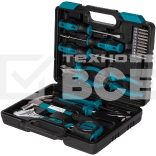 Набор ручного инструмента Bort BTK-19(93412864) Предметов в наборе 19 шт; Материал Сталь; Вес изделия 2,2 кг; Вес брутто=2,64 (Вес нетто=2,64) кг; 36,5 x 6,5 x 22; набор аксессуаров 20 шт; Биты из хромванадиевой стали, Отвертка с двухкомпонентной рукоятко