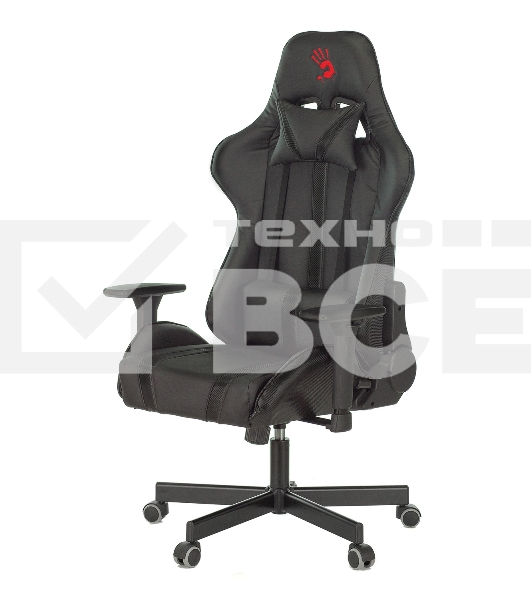 Кресло игровое A4Tech Bloody GC-600, черный, эко.кожа, крестовина металл