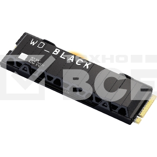 Накопитель SSD WD 2Tb Black SN850X, M.2(22x80mm), NVMe, PCIe 4.0 x4, 3D TLC, R/W 7300/6600MB/s, IOPs 1 200 000/1 100 000, TBW 1200, DWPD 0.3, with Heat Spreader (12 мес.)