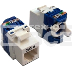 Модуль Keystone Tooless, RJ-45, кат.6, UTP, 180 градусов, белый, фото2