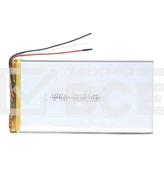 Аккумулятор Li-Pol (батарея) 3*75*135мм 3pin 3.7V/4000mAh