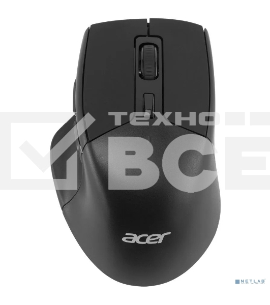 Мышь беспроводная Acer OMR150 черный, 1600 dpi, радиоканал, USB, кнопки - 6