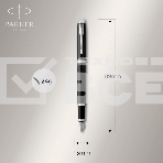Набор ручек Parker IM Core FK221 (CW2093215) Black CT сталь нержавеющая подар.кор. ручка перьевая, ручка шариковая, фото5