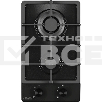 Варочная поверхность MONSHER MSG 33 Noir, газ, High-Tech, 29 см, автоматический электроподжиг, газ-контроль, форсунки под сжиженый газ, SABAF конфорки, чугунные решетки, цвет черный, фото3