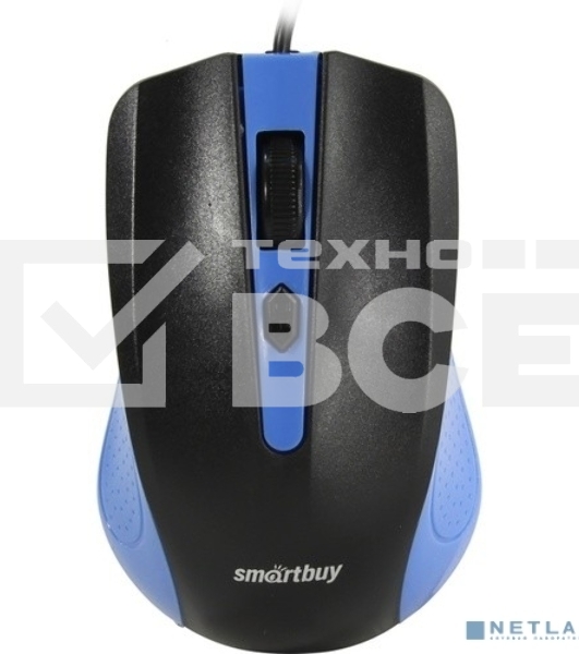Мышь проводная Smartbuy ONE 352 сине-черная SBM-352-BK