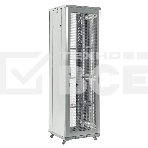 Шкаф телекоммуникационный Rexant напольный 19' 42U 600×800 мм, дверь перфорация, разборный, серый (RAL 7035), фото 1