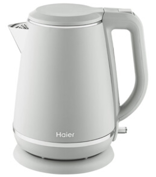 Чайник электрический Haier HK-502 1.5л. 3000Вт серый корпус: нерж.сталь/пластик (TD0029960RU)