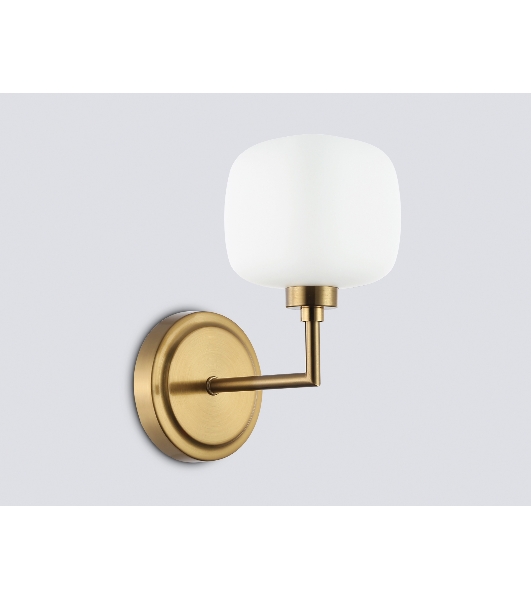 Настенный светильник Ambrella light LH53021 BS/FR латунь/белый матовый G9 max 40W 195*120*230