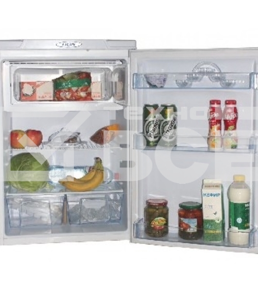 Холодильник DON R-405 G графит зеркальный однокамерный 120/18л морозилка сверху