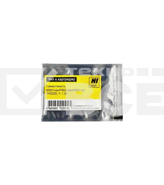 Чип Hi-Black к картриджу Kyocera ECOSYS M5521cdw/P5021cdw/P5021cdn (TK-5220), Y, 1,2K