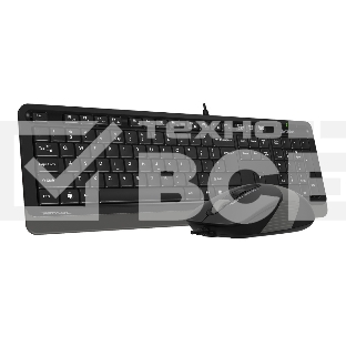 Клавиатура + мышь A4 Fstyler F1010 клав:черный/серый мышь:черный/серый USB Multimedia