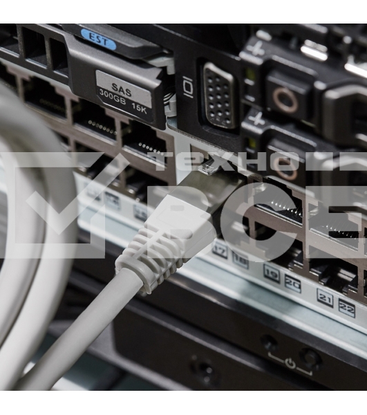 Пaтч-корд F/UTP Rexant, категория 6, RJ45-RJ45, экранированный, PVC серый, 1,5м
