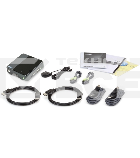 Коммутатор-KVM 2-х портовый с поддержкой USB, DisplayPort 2-х портовый KVM-коммутатор с поддержкой USB, DisplayPort
