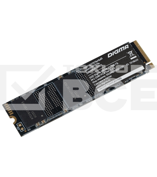 Накопитель SSD Digma Mega S3 DGSM3256GS33T, 256Gb, PCIe 3.0 x4, M.2 2280, NVMe, R/W 2040/1270