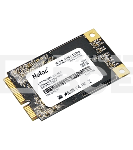 Накопитель SSD Netac N5M, 1000GB, mSATA, R/W 560/520