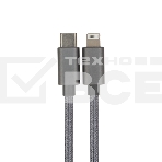Кабель Type-C - Lightning PD/1m/nylon/gray Rexant, фото4