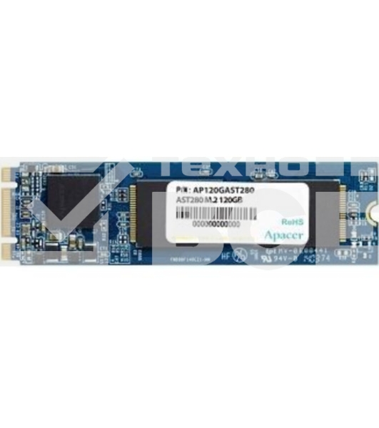 Накопитель SSD Apacer AST280, 120Gb, M.2 2280, SATA III, SATA, R/W 560/540