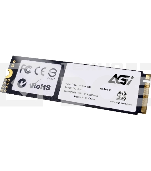Накопитель SSD AGI AGI1T0G43AI818, 1Tb, PCIe 4.0 x4, M.2 2280, NVMe, R/W 4700/2800
