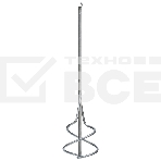 Миксер для строительных смесей, 100х450мм, хвостовик SDS plus  Сибртех, фото3