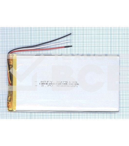 Аккумулятор Li-Pol (батарея) 3*75*135мм 3pin 3.7V/4000mAh